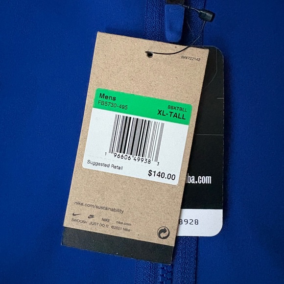 Nike New York Knicks Team Issue Warmup Pregame Hoodie Men Sz  XL Tall FB5730-495 - Picture 3 of 9